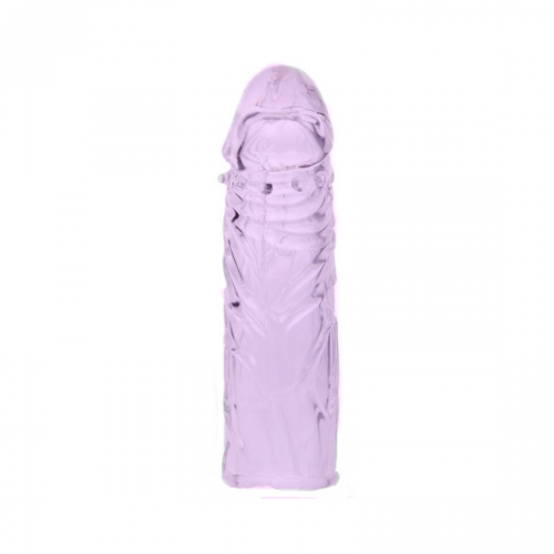 Насадка-презерватив на пенис рельефная LYBAILE Penis Sleeve фиолетовая